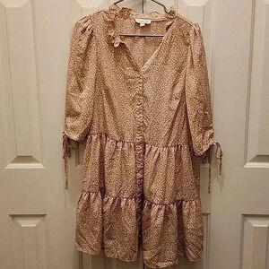 Blush pink dress - size S- worn once to a wedding